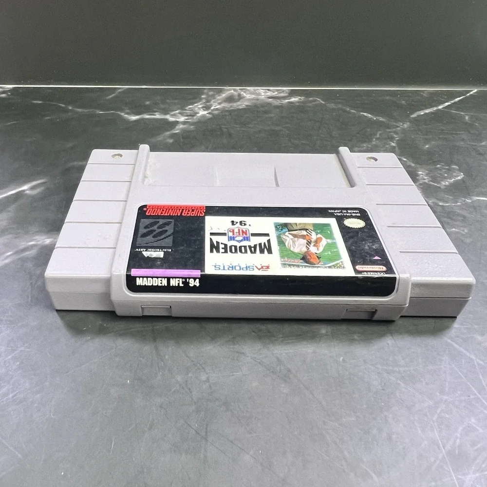 Madden NFL 94 Authentic‎ Super Nintendo SNES Game Cartridge Only
